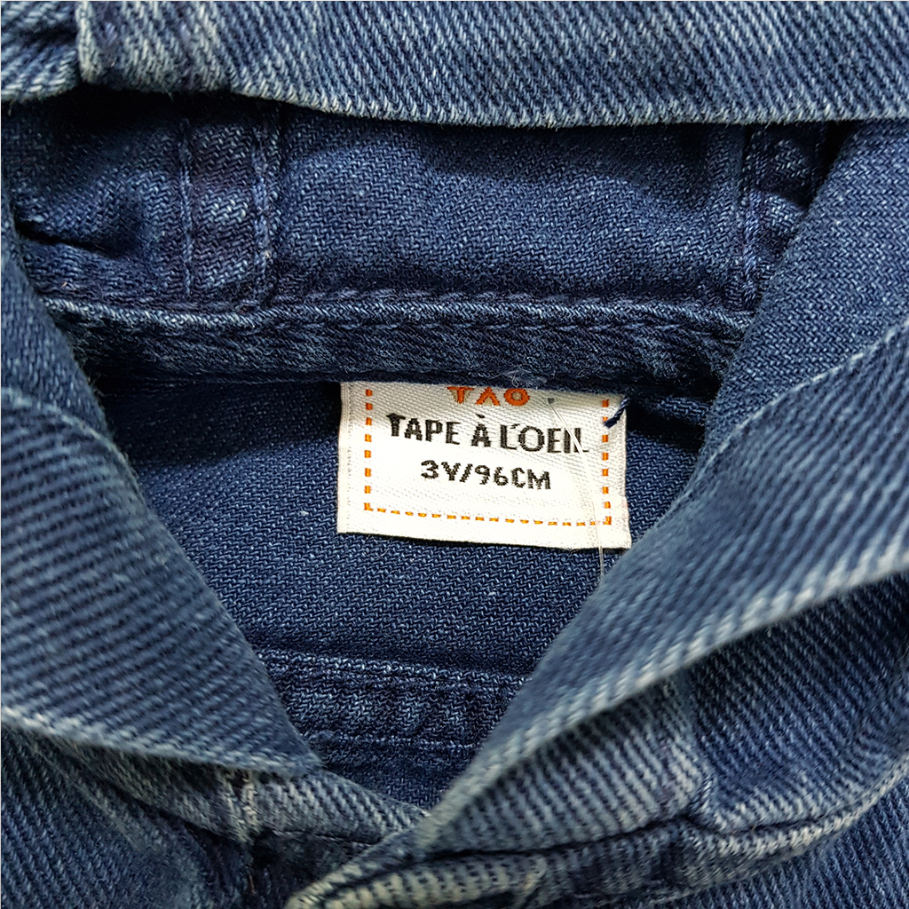 پیراهن جینز کلاه دار 38014 سایز 3 تا 12 سال مارک TAPEA LOEIL