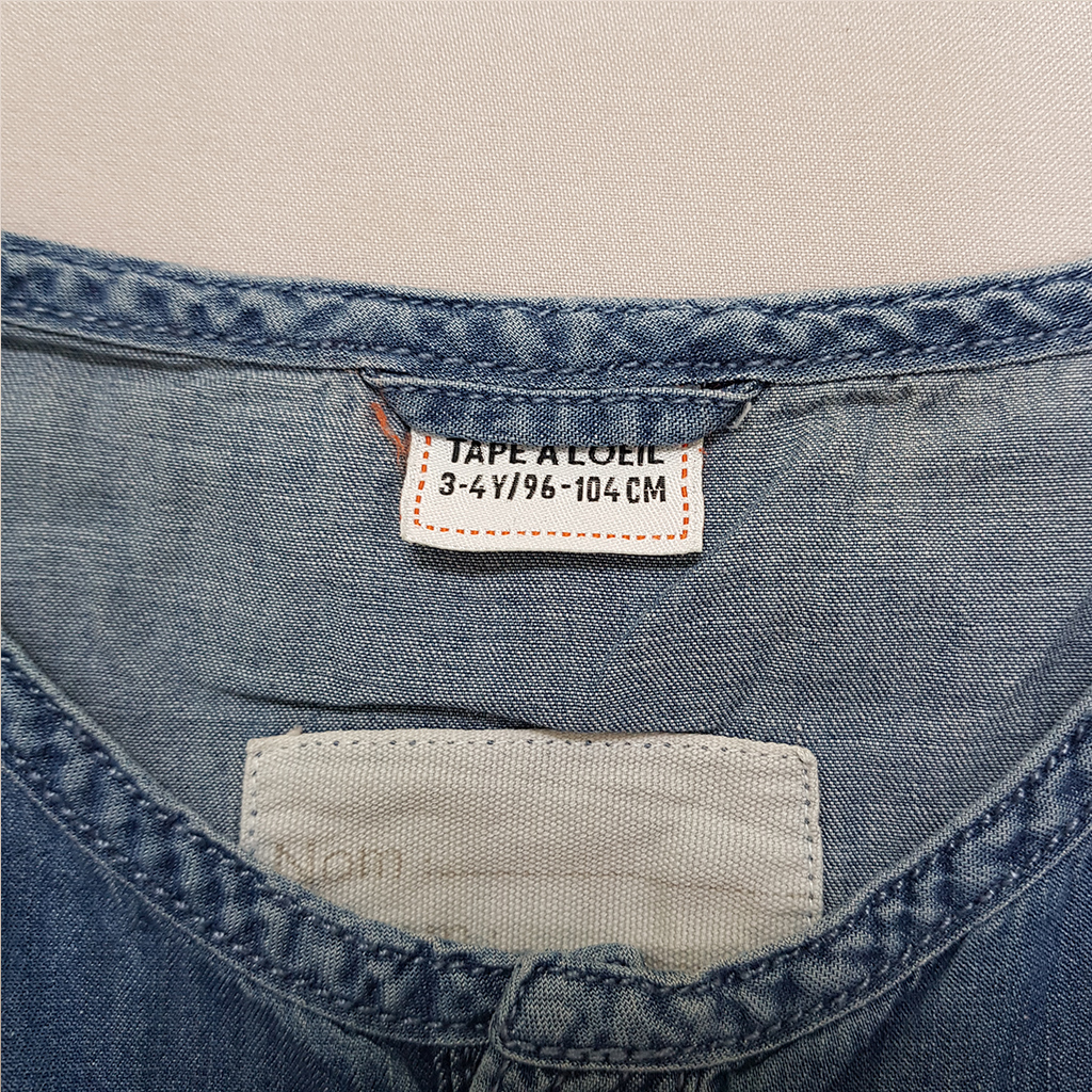 مانتو جینز دخترانه 38112 سایز 3 تا 10 سال مارک TAPEA LOEIL