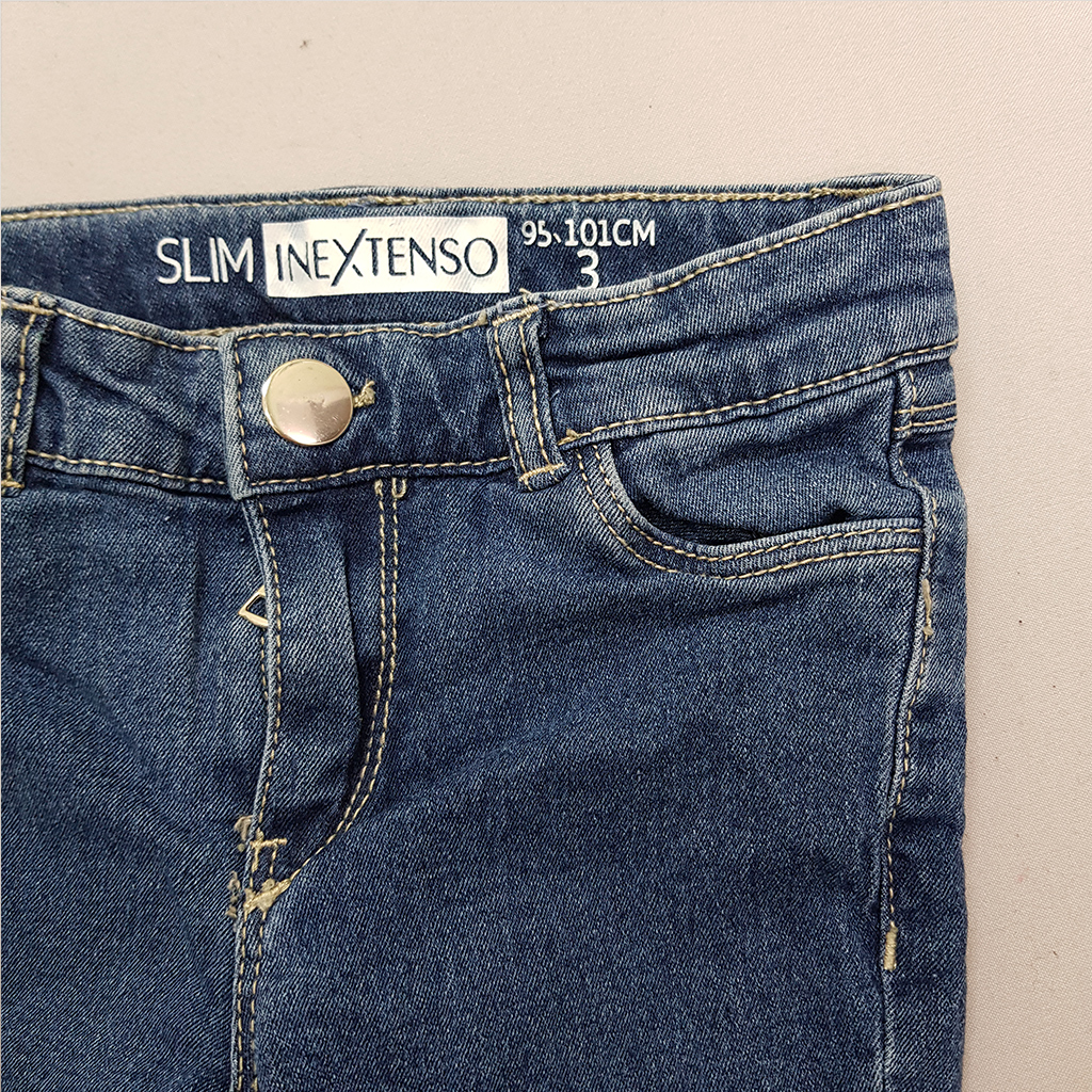 شلوار جینز دخترانه 38182 سایز 3 تا 14 سال مارک INEXTENSO   *
