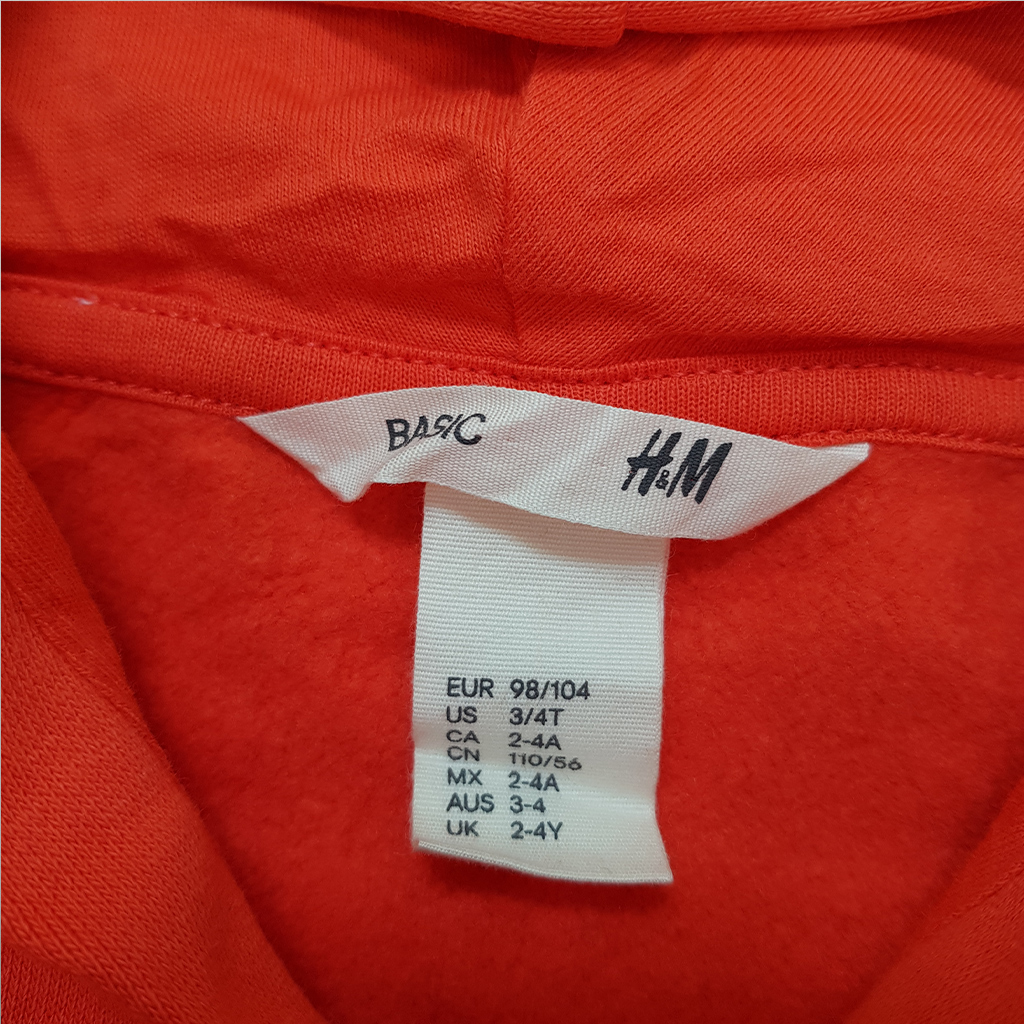 هودی توپنبه ای بچگانه 38225 سایز 1.5 تا 10 سال کد3 مارک H&M