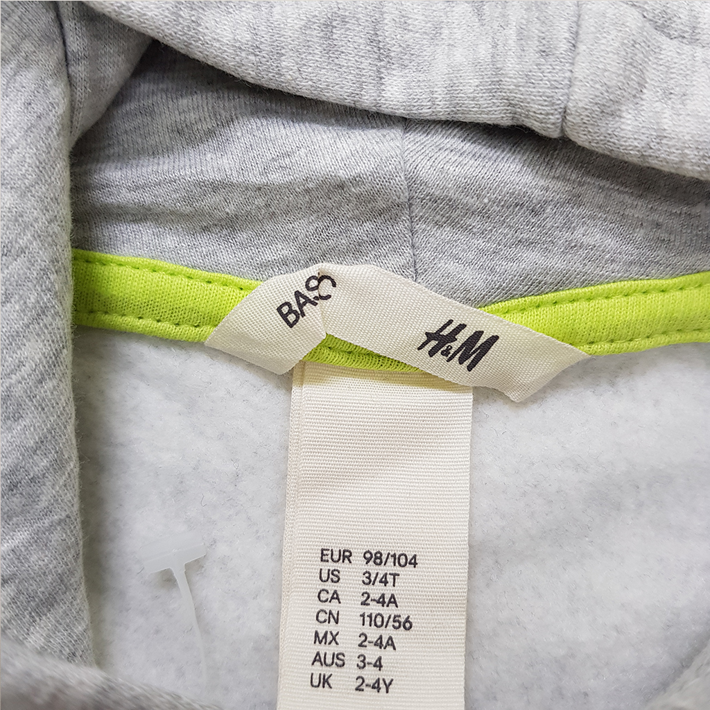 هودی توپنبه ای پسرانه 38225 سایز 1.5 تا 10 سال کد1 مارک H&M