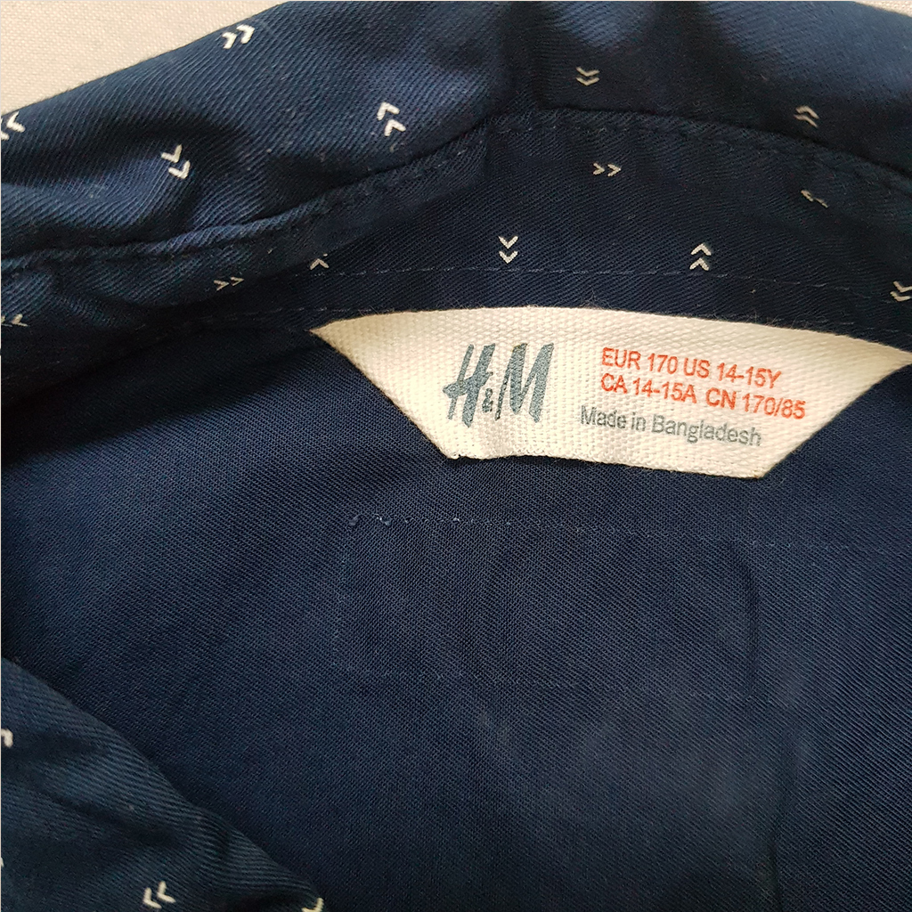 پیراهن پسرانه 38416 سایز 5 تا 15 سال مارک H&M