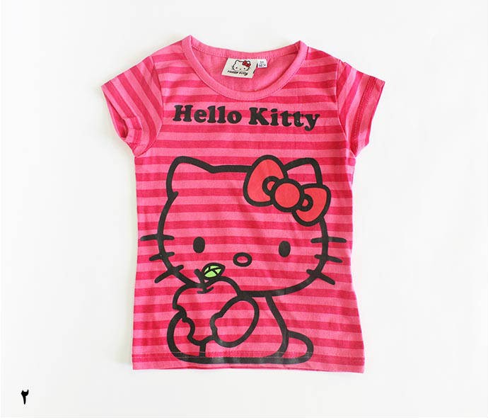 تی شرت دخترانه هلوکیتی 15464 سایز 2 تا 8 سال مارک HELLO KITTY