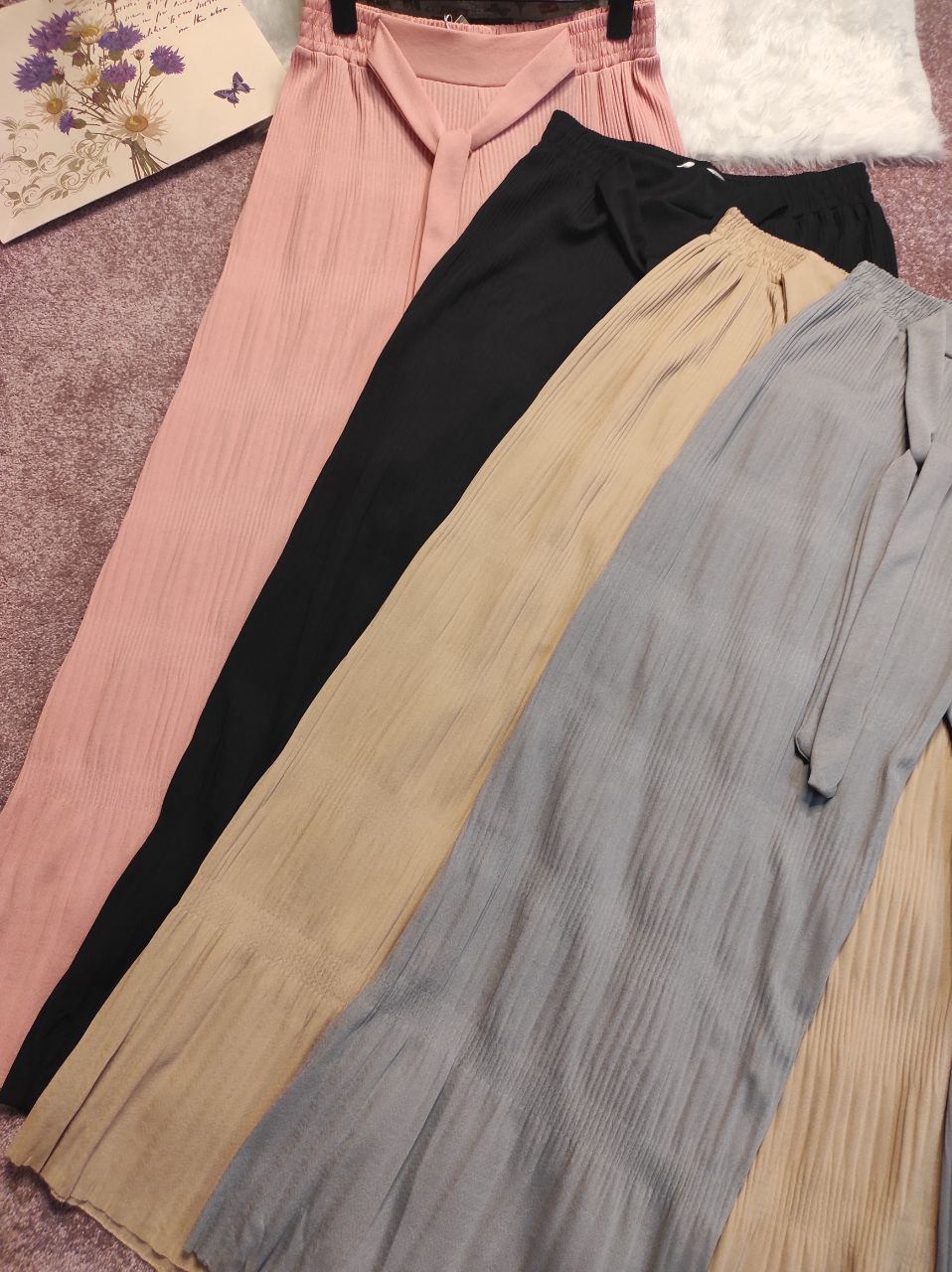 دامن شلواری پلیسه زنانه کد 410939