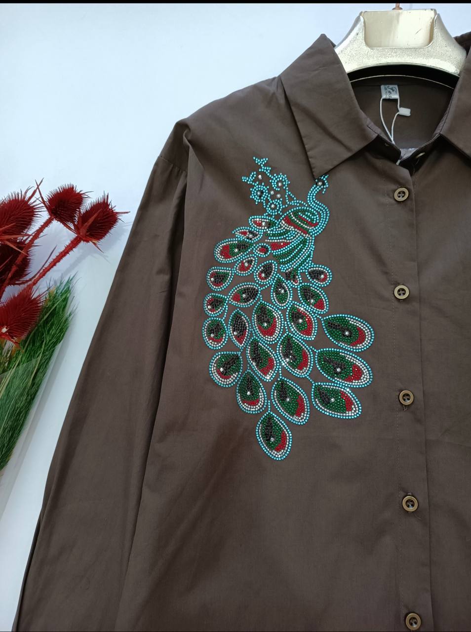 شومیز نگین دار زنانه کد 411049