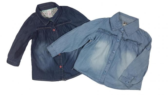 پیراهن جینز دخترانه 100012 سایز 9 تا 36 ماه مارک BABY CLUB