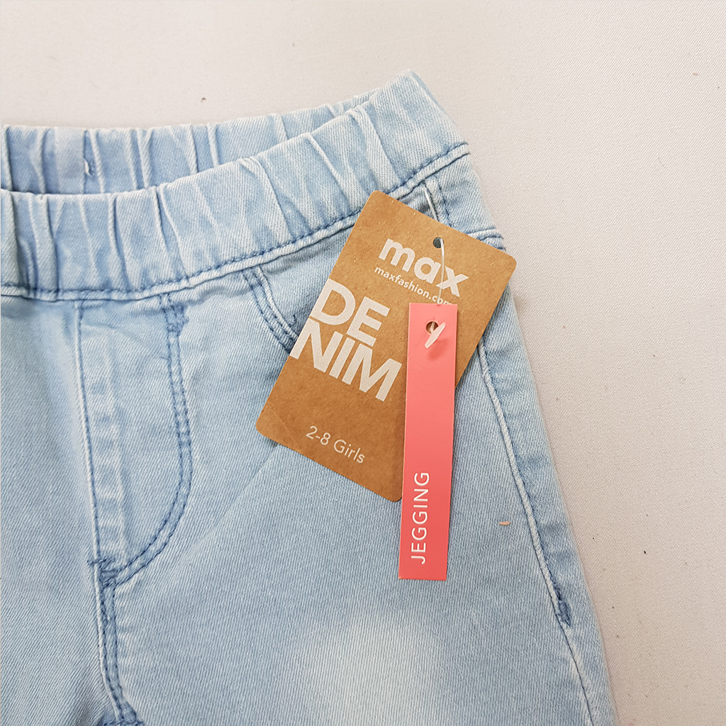 شلوار جینز دخترانه 38762 سایز 2 تا 8 سال مارک MAX