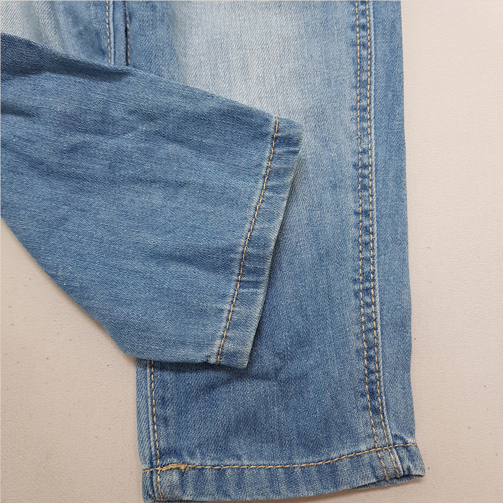 پیشبندار جینز دخترانه 38860 سایز 2 تا 5 سال مارک OSHKOSH