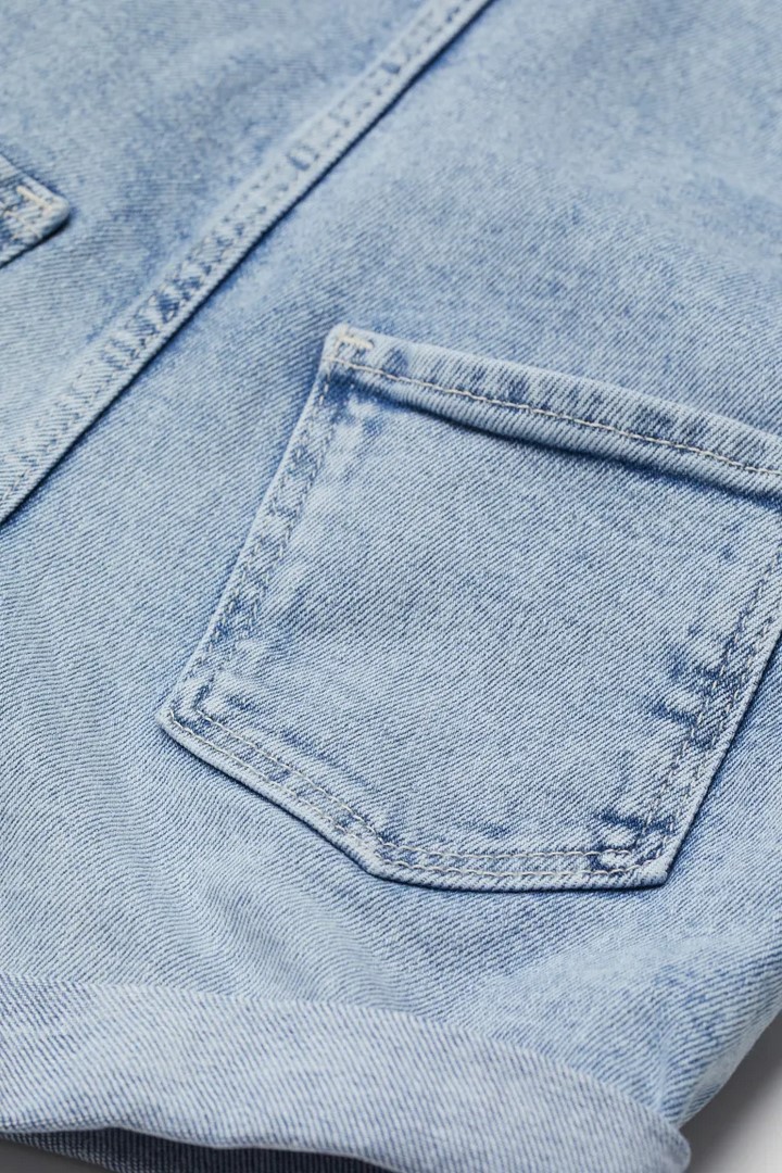 پیشبندار جینز 38966 سایز 1.5 تا 10 سال مارک H&M