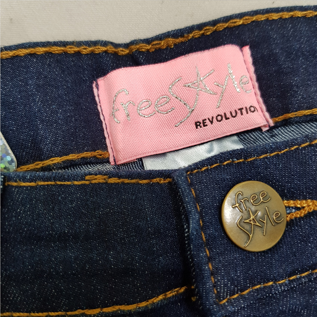 شلوار جینز دخترانه 38921 سایز 2 تا 6 سال مارک FreeStyle