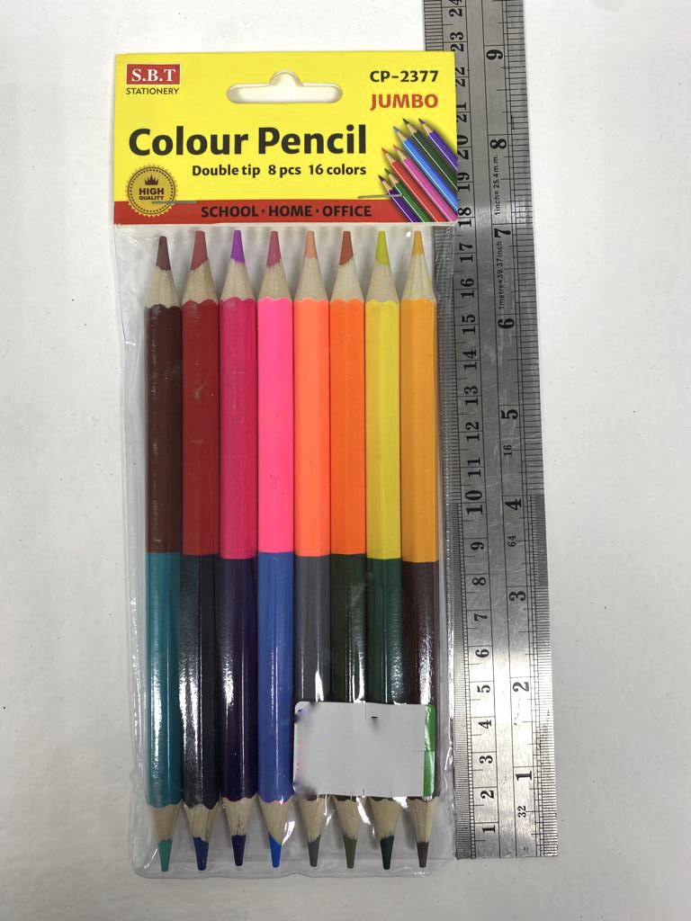 S.T.B مداد رنگی دو سر ۱۶ رنگ (6059)