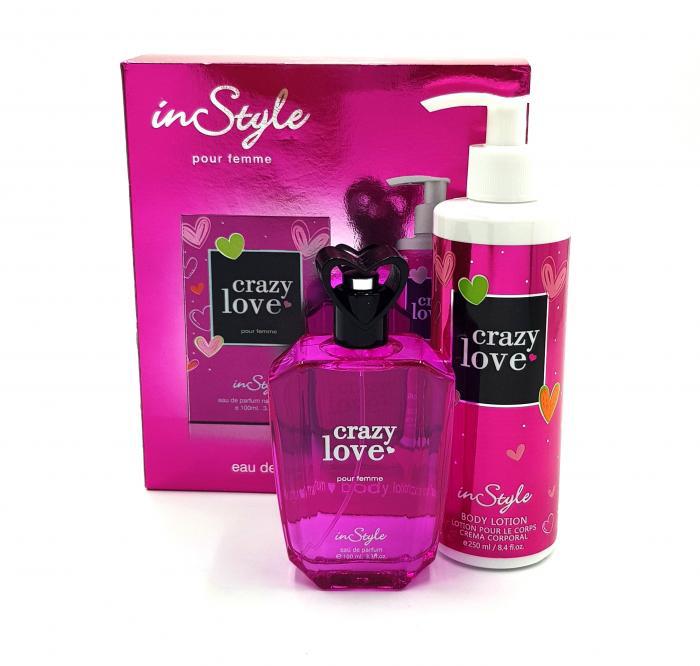 Crazy Love عطر Instyle زنانه  همراه با لوسیون بدن 250ml)(6089)(100ml))