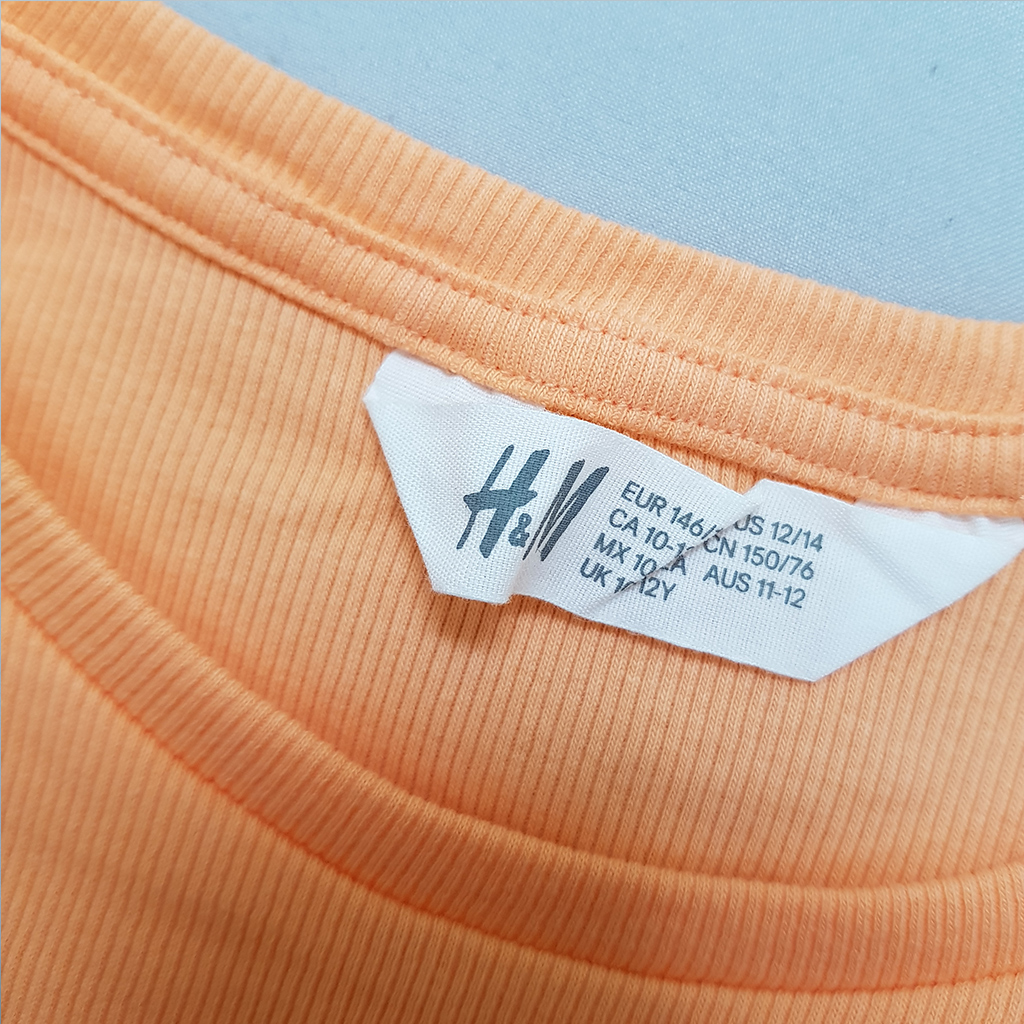 تی شرت دخترانه 39211 سایز 11 تا 14 سال کد 1 مارک H&M