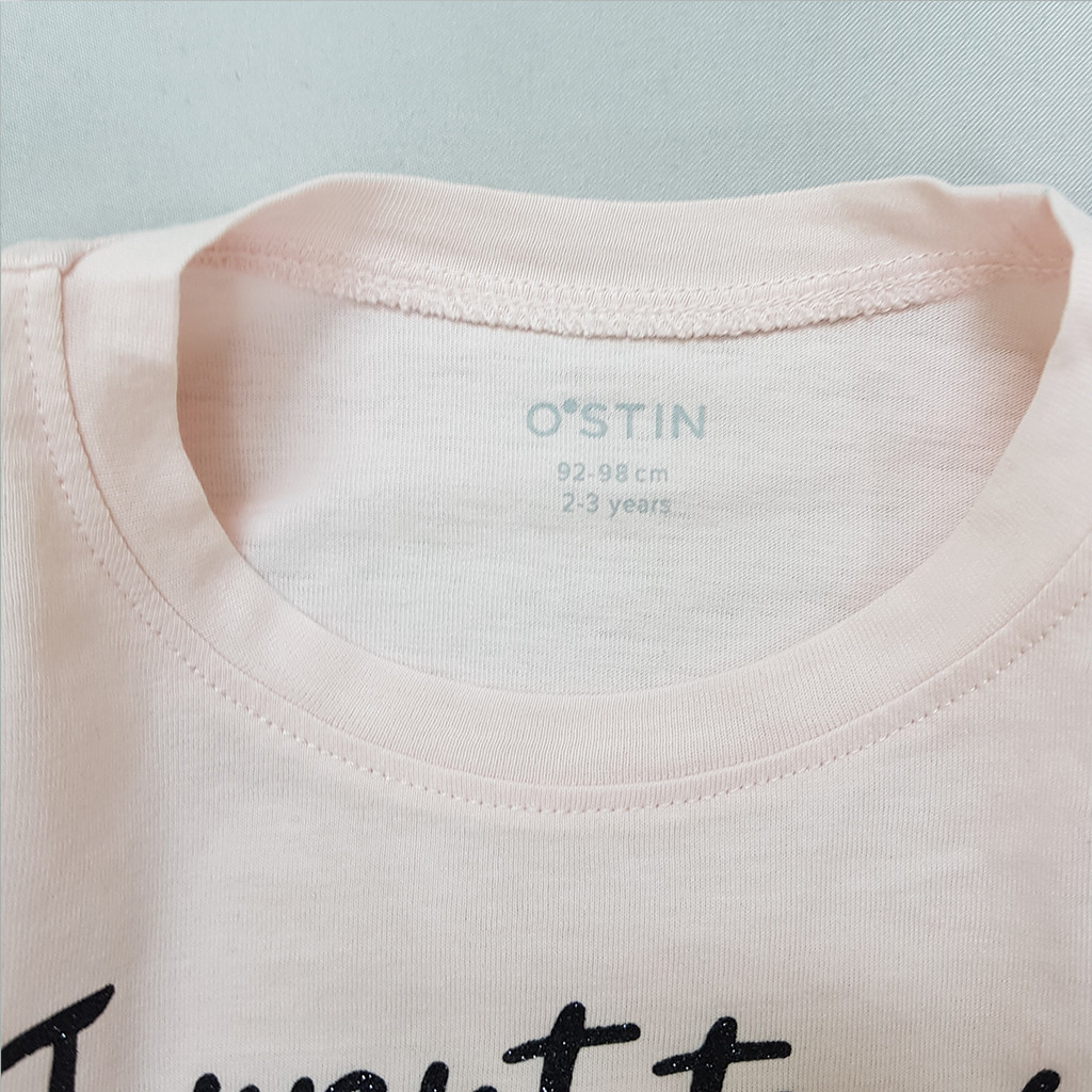 تی شرت دخترانه 39396 سایز 2 تا 13 سال مارک OSTIN