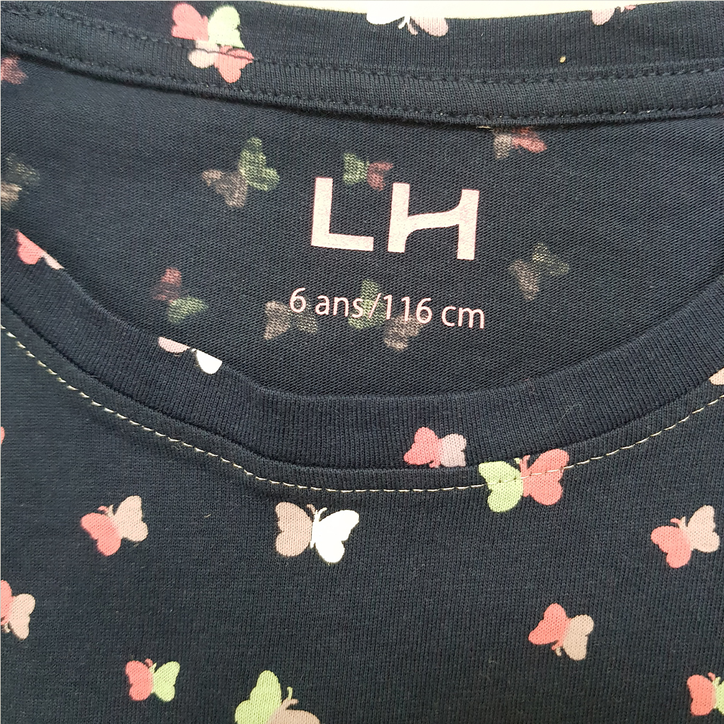 تی شرت دخترانه 39472 سایز 4 تا 10 سال مارک LH