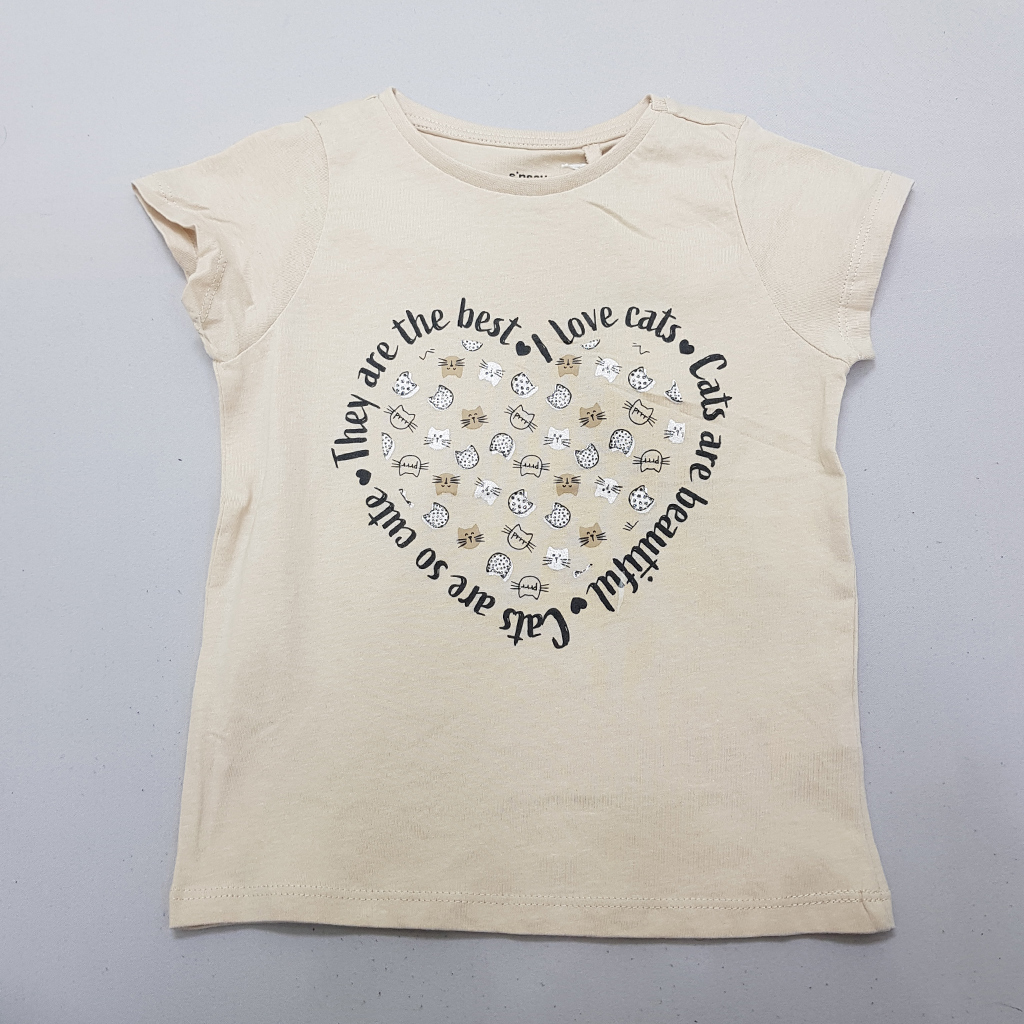 تی شرت دخترانه 39623 سایز 2 تا 10 سال مارک SINSAY