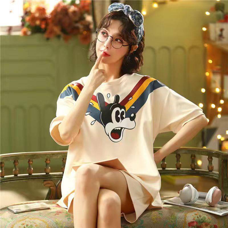 ست بلوز شرتک نخ کتان زنانه کد 411655