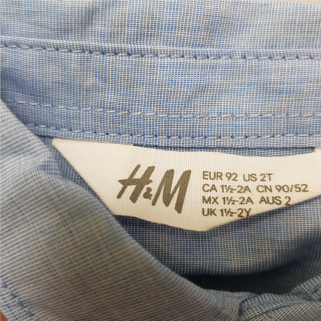 پیراهن پسرانه 39645 سایز 1.5 تا 10 سال مارک H&M