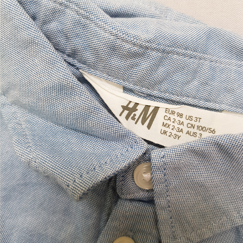 پیراهن پسرانه 39645 سایز 1.5 تا 10 سال مارک H&M