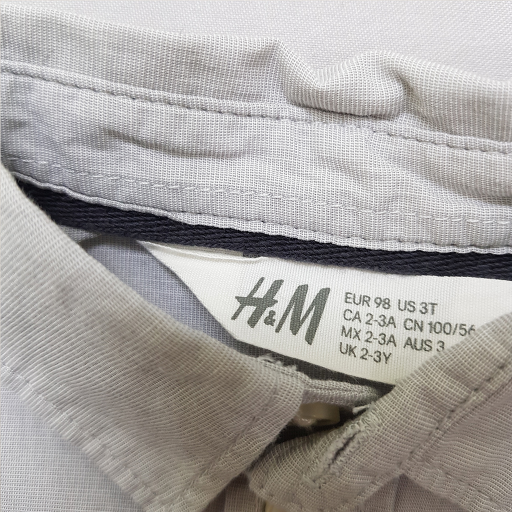 پیراهن پسرانه 39710 سایز 1.5 تا 10 سال مارک H&M