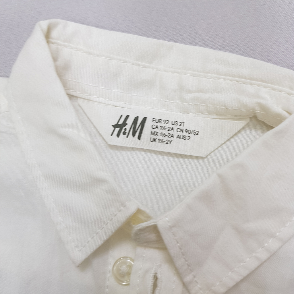 پیراهن پسرانه 39694 سایز 1.5 تا 12 سال مارک H&M