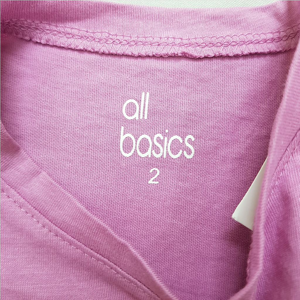 تی شرت دخترانه 39771 سایز 2 تا 10 سال مارک AllBasics