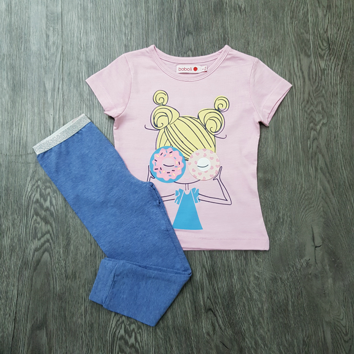 ست  تی شرت و شلوار دخترانه سایز 2 سال برند Boboli کد 10058507