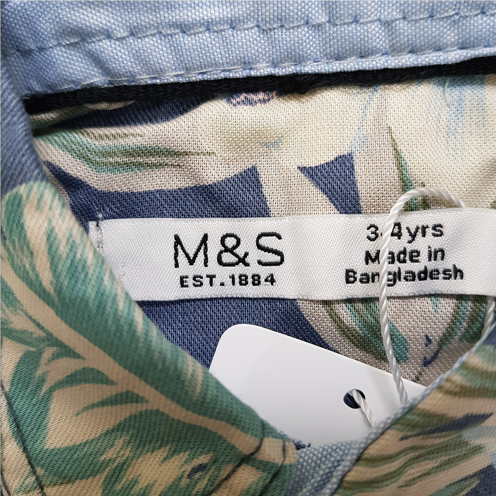 پیراهن پسرانه 39957 سایز 3 تا 14 سال مارک M&S