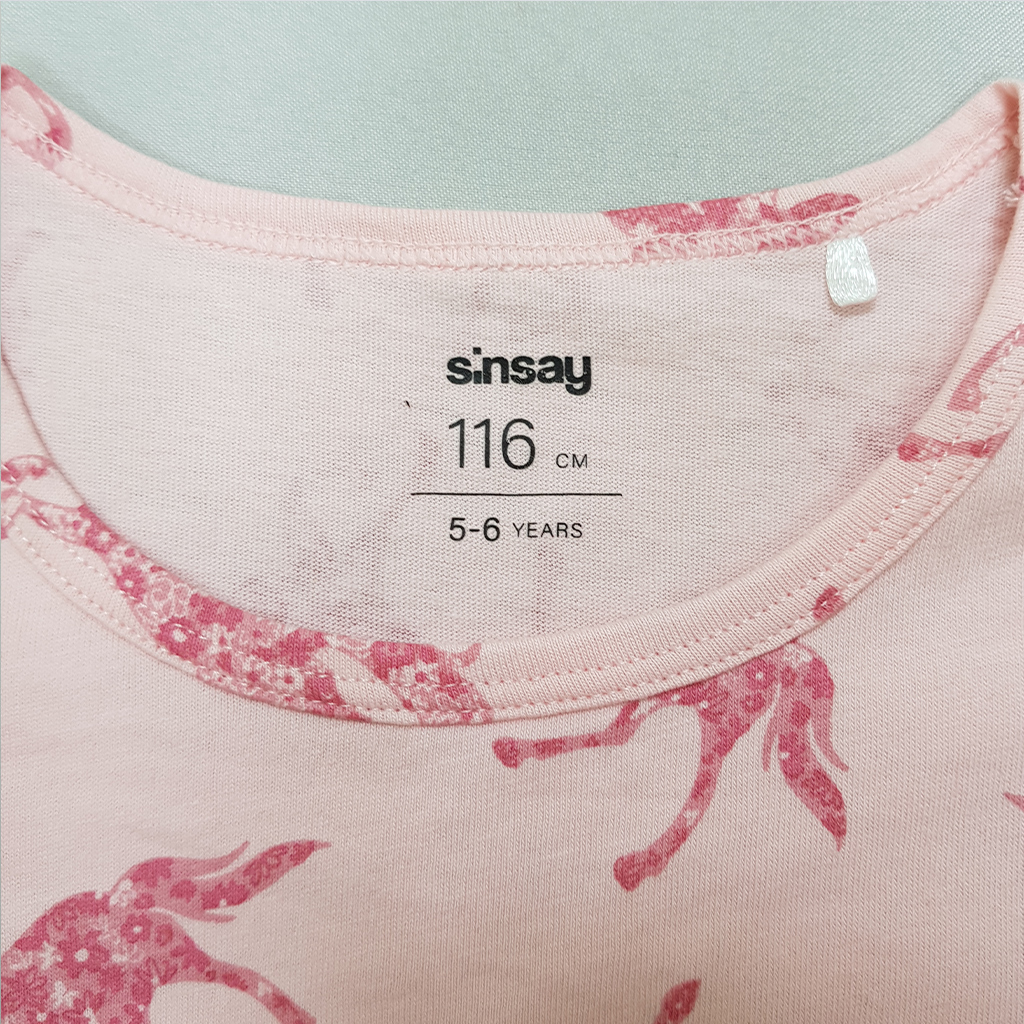 تی شرت دخترانه 39874 سایز 5 تا 11 سال مارک SINSAY
