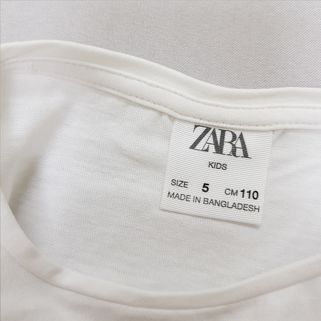 تی شرت دخترانه 39972 سایز 5 تا 14 سال مارک ZARA