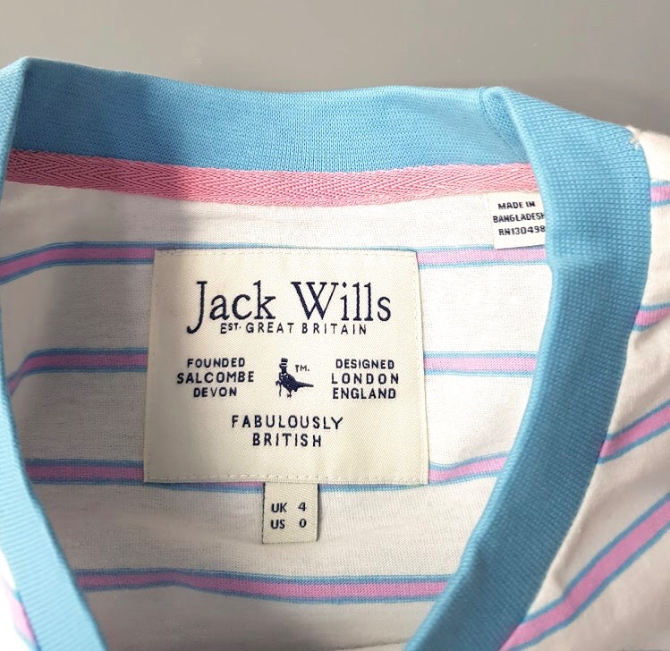 تی شرت زنانه سایز  10 تا 16 UK برند Jack Wills  کد 10086439