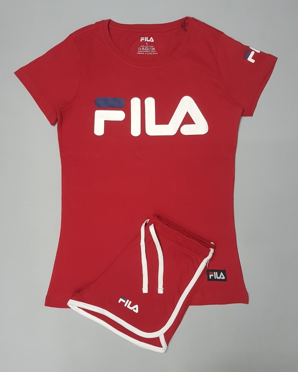 ست تی شرت و شرت زنانه سایز M   L   XL برند Fila کد 10093460