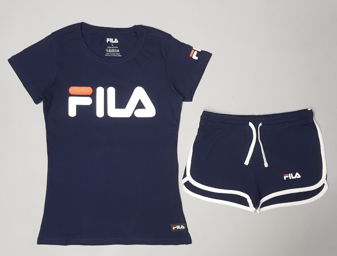 *ست تی شرت و شرت زنانه سایز M   XL برند FILA کد 10093466