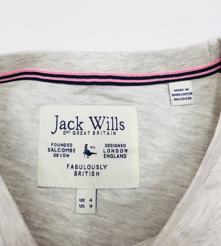 تی شرت زنانه سایز 6 UK برند Jack Wills کد 10086450