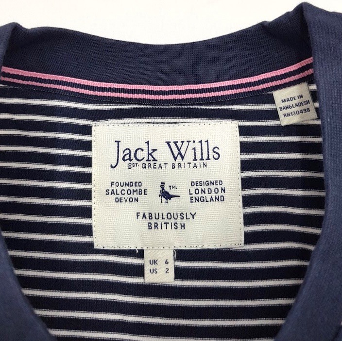 تی شرت زنانه سایز 6 UK برند Jack Wills کد 10086462