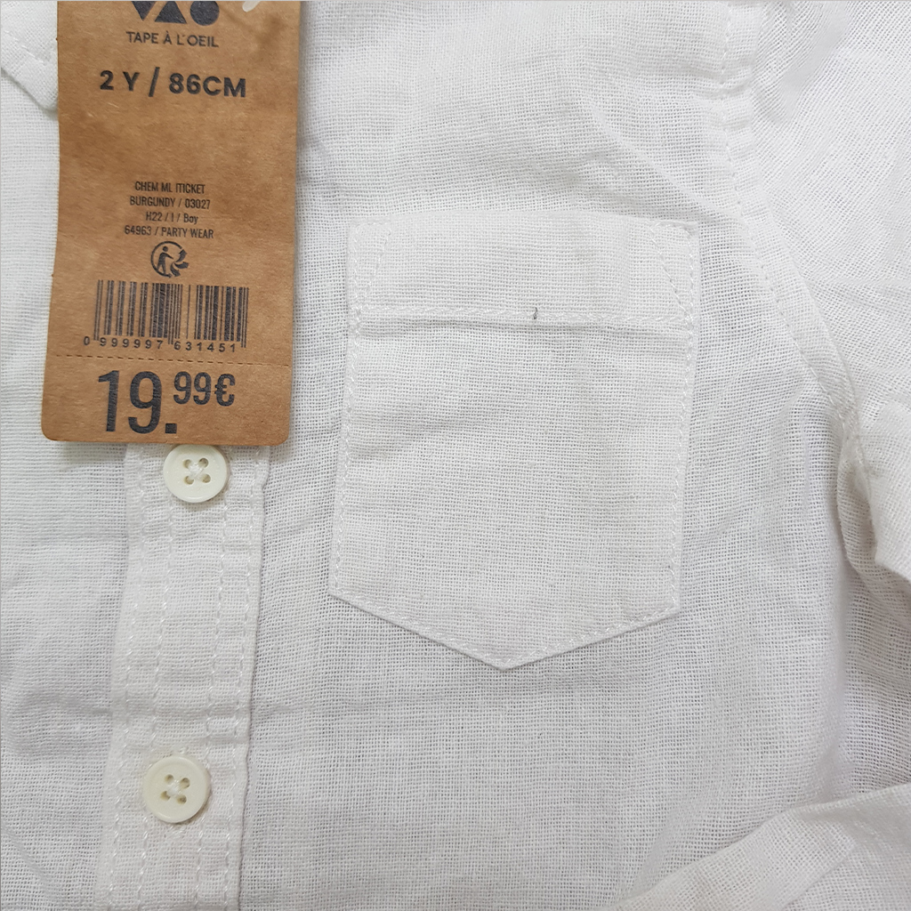 پیراهن پسرانه 40124 سایز 2 تا 14 سال مارک TAPEA LOEIL