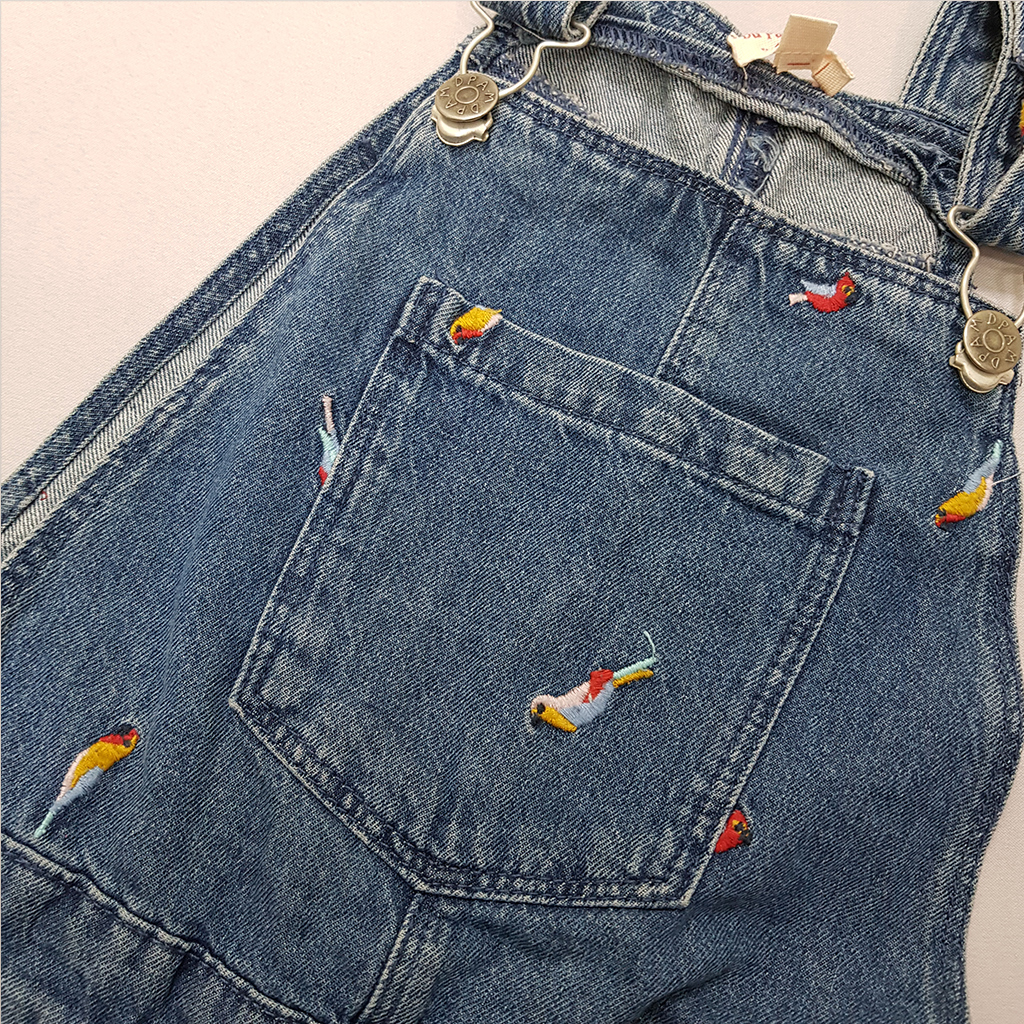 پیشبندار جینز دخترانه 39926 سایز 3 تا 10 سال مارک Dupareil