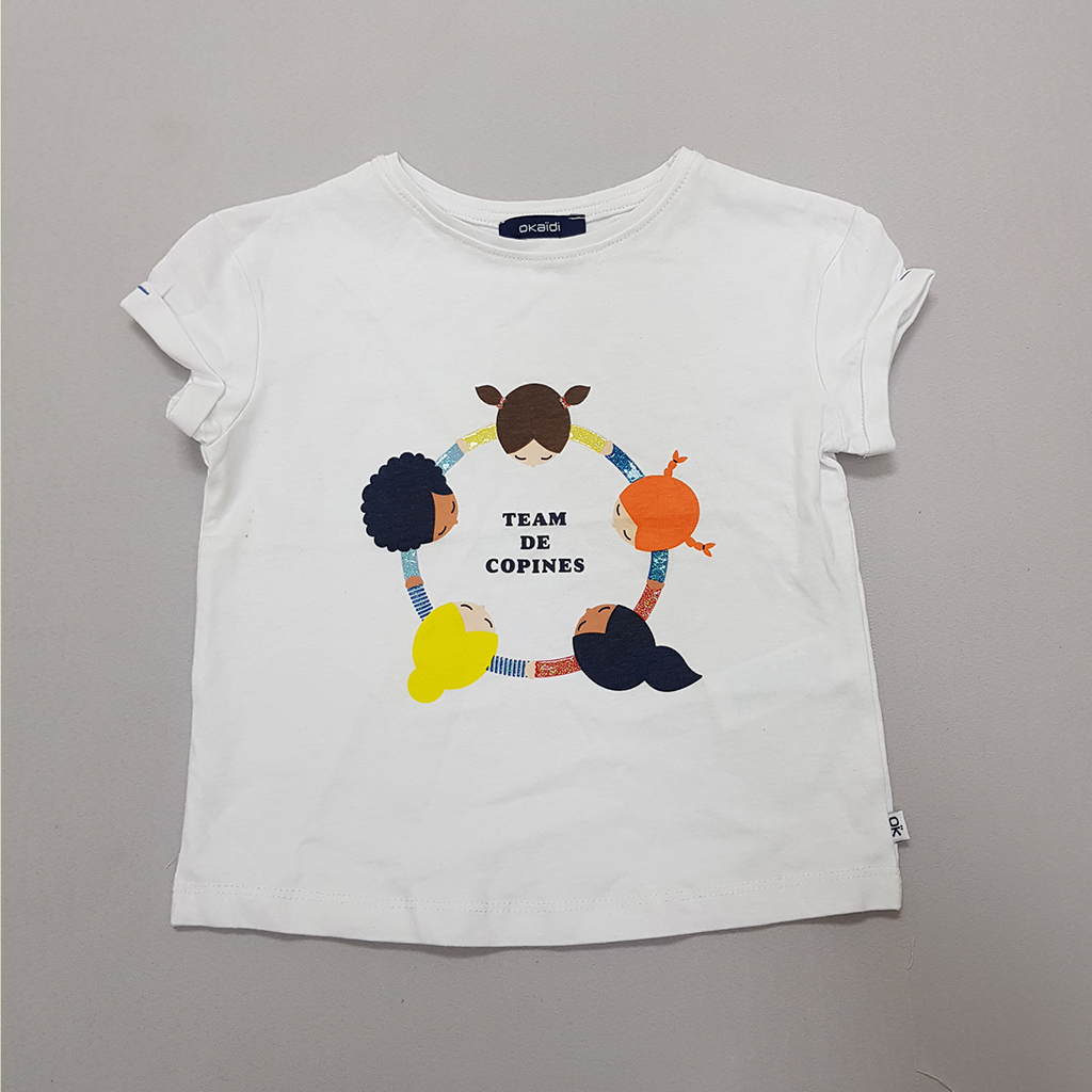تی شرت دخترانه 40141 سایز 3 تا 12 سال کد 2 مارک OKAIDI