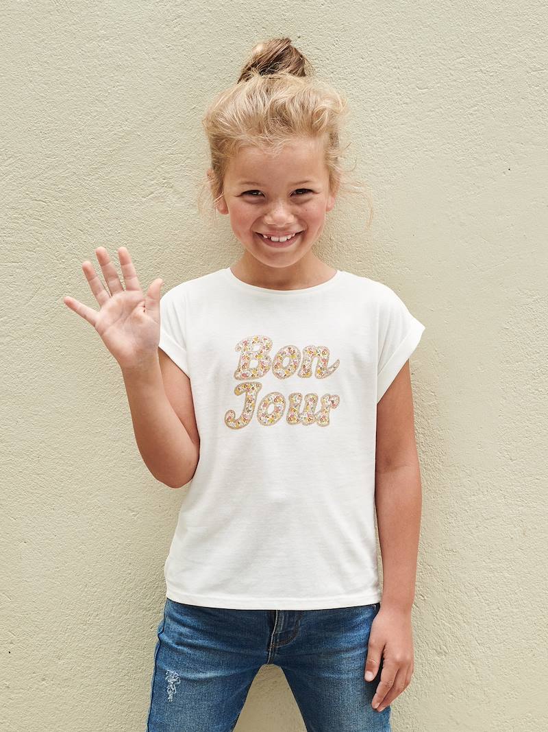 تی شرت دخترانه 40300 سایز 2 تا 14 سال مارک VertBaudet