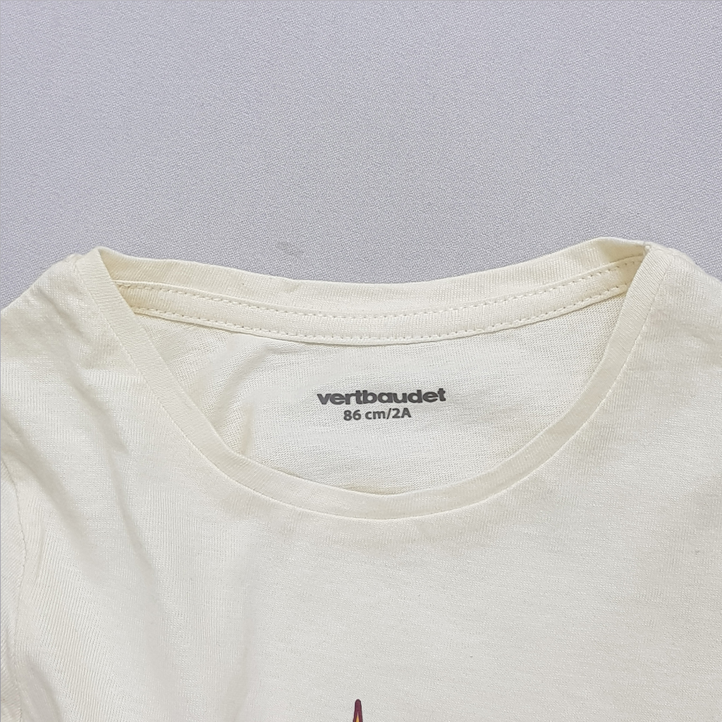 تی شرت دخترانه 40598 سایز 2 تا 14 سال مارک VertBaudet