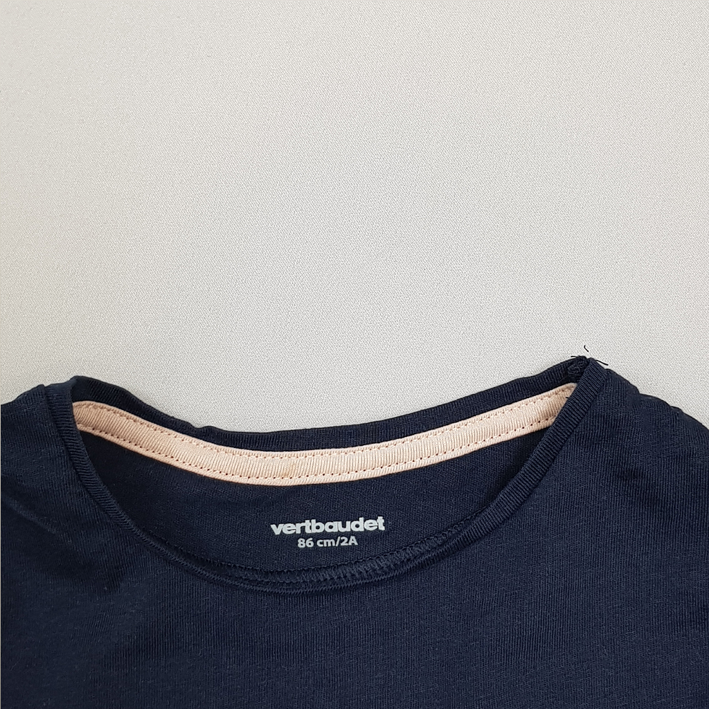 تی شرت دخترانه 40602 سایز 2 تا 14 سال مارک VertBaudet