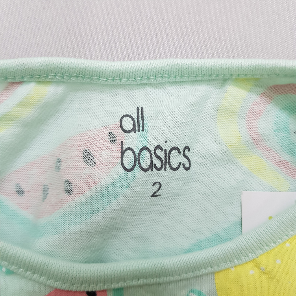 تی شرت دخترانه 39767 سایز 2 تا 10 سال مارک AllBasics   *