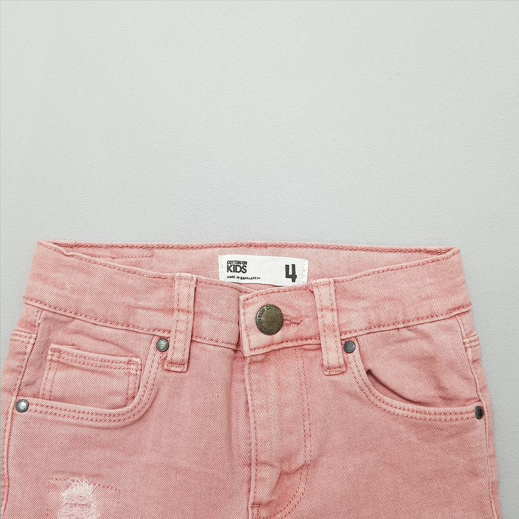 شلوار جینز دخترانه 40701 سایز 2 تا 10 سال مارک COTTON KIDS