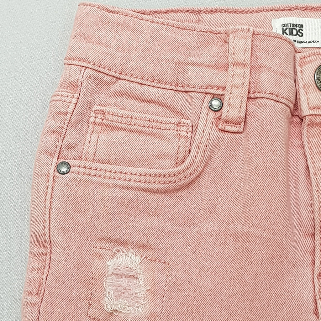 شلوار جینز دخترانه 40701 سایز 2 تا 10 سال مارک COTTON KIDS
