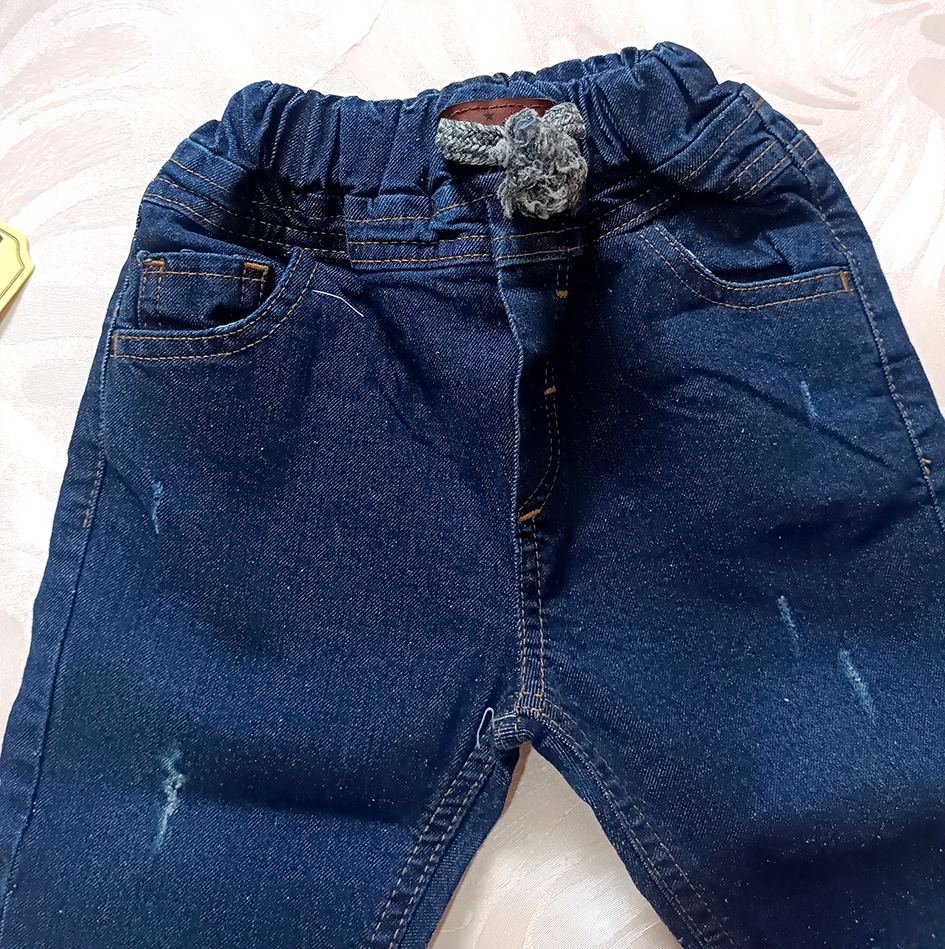 شلوار جین بچگانه اسپورت طرح دمپاکش کد 2205190