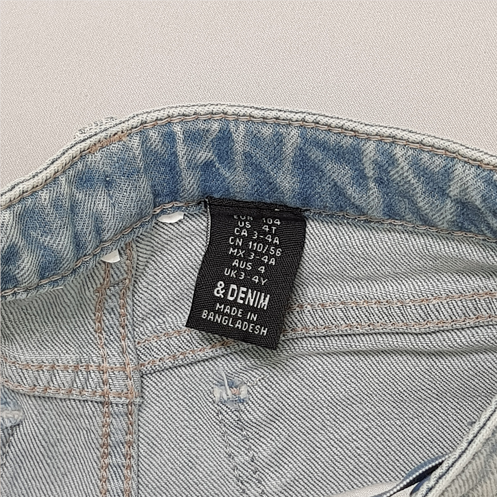شلوار جینز دخترانه 40831 سایز 1.5 تا 11 سال مارک H&M