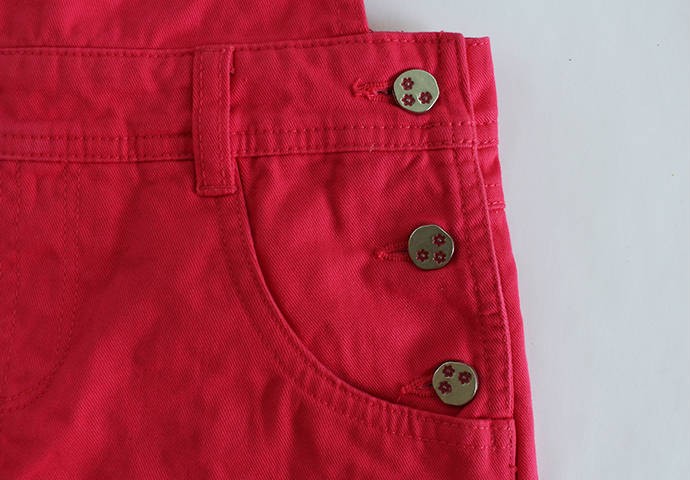 پیشبنددار جینز دخترانه 100061 سایز 8 تا 16 سال مارک LCW 