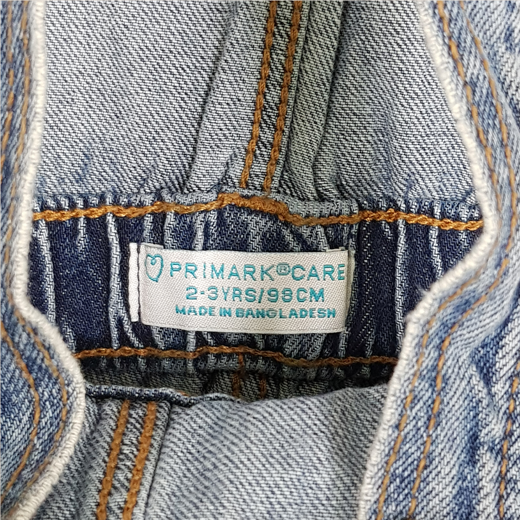پیشبندار جینز 20123 سایز 2 تا 8 سال مارک PRIMARK