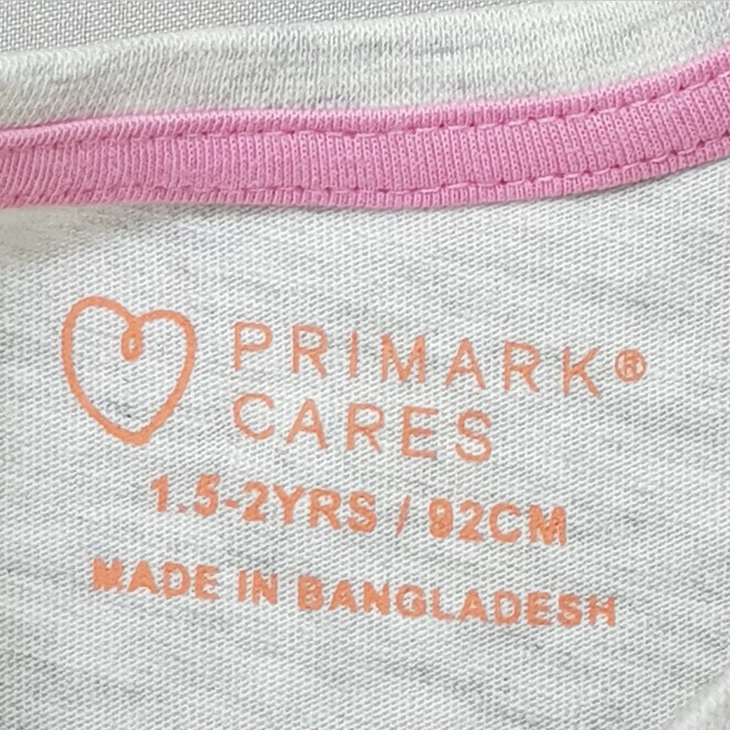 بلوز دخترانه 21033 سایز 1.5 تا 15 سال مارک PRIMARK