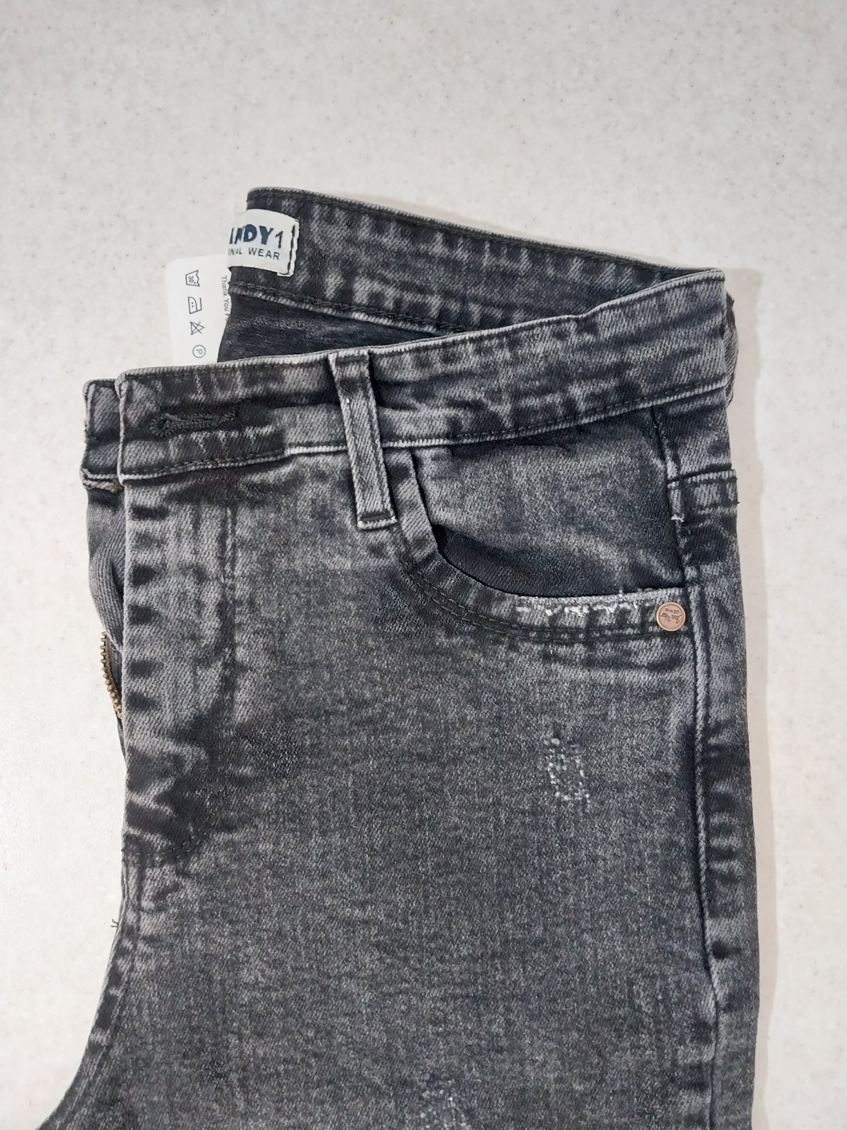شلوار جین زنانه  طرح دونه برفی کد 231197